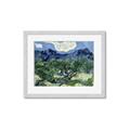 Picture of Vincent Van Gogh's Olive Trees With the Alpilles (1889) _GroupedProduct_Rectangle_Landscape_Framed_Matted_
