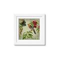Picture of Tangerine Vintage Bird _GroupedProduct_Square_Framed_Matted_