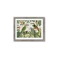 Picture of Green Nostalgic Tropical Birds _GroupedProduct_Rectangle_Landscape_Framed_Matted_
