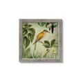 Picture of Yellow Nostalgic Tropical Birds _GroupedProduct_Square_Framed_Matted_