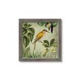 Picture of Yellow Nostalgic Tropical Birds _GroupedProduct_Square_Framed_Matted_