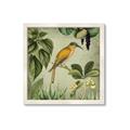 Picture of Yellow Nostalgic Tropical Birds _GroupedProduct_Square_Framed_Matted_