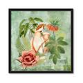 Picture of Tropical Paradise Cockatoos Bird _GroupedProduct_Square_Framed_Matted_