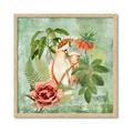 Picture of Tropical Paradise Cockatoos Bird _GroupedProduct_Square_Framed_Matted_