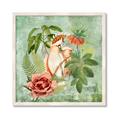Picture of Tropical Paradise Cockatoos Bird _GroupedProduct_Square_Framed_Matted_