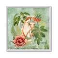 Picture of Tropical Paradise Cockatoos Bird _GroupedProduct_Square_Framed_Matted_