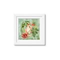 Picture of Tropical Paradise Cockatoos Bird _GroupedProduct_Square_Framed_Matted_