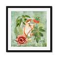 Picture of Tropical Paradise Cockatoos Bird _GroupedProduct_Square_Framed_Matted_