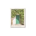 Picture of Green Door with Lush Leaves _GroupedProduct_Rectangle_Portrait_Photography _GroupedProduct_Rectangle_Portrait_Framed_Matted_