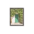 Picture of Green Door with Lush Leaves _GroupedProduct_Rectangle_Portrait_Photography _GroupedProduct_Rectangle_Portrait_Framed_Matted_