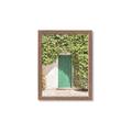 Picture of Green Door with Lush Leaves _GroupedProduct_Rectangle_Portrait_Photography _GroupedProduct_Rectangle_Portrait_Framed_Matted_