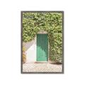 Picture of Green Door with Lush Leaves _GroupedProduct_Rectangle_Portrait_Photography _GroupedProduct_Rectangle_Portrait_Framed_Matted_