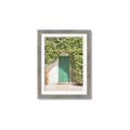 Picture of Green Door with Lush Leaves _GroupedProduct_Rectangle_Portrait_Photography _GroupedProduct_Rectangle_Portrait_Framed_Matted_