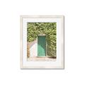 Picture of Green Door with Lush Leaves _GroupedProduct_Rectangle_Portrait_Photography _GroupedProduct_Rectangle_Portrait_Framed_Matted_