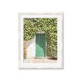 Picture of Green Door with Lush Leaves _GroupedProduct_Rectangle_Portrait_Photography _GroupedProduct_Rectangle_Portrait_Framed_Matted_