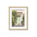 Picture of Pastel Green Door in Spring _GroupedProduct_Rectangle_Portrait_Photography _GroupedProduct_Rectangle_Portrait_Framed_Matted_