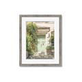 Picture of Pastel Green Door in Spring _GroupedProduct_Rectangle_Portrait_Photography _GroupedProduct_Rectangle_Portrait_Framed_Matted_