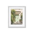 Picture of Pastel Green Door in Spring _GroupedProduct_Rectangle_Portrait_Photography _GroupedProduct_Rectangle_Portrait_Framed_Matted_