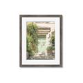 Picture of Pastel Green Door in Spring _GroupedProduct_Rectangle_Portrait_Photography _GroupedProduct_Rectangle_Portrait_Framed_Matted_