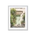 Picture of Pastel Green Door in Spring _GroupedProduct_Rectangle_Portrait_Photography _GroupedProduct_Rectangle_Portrait_Framed_Matted_