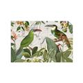 Picture of Green Nostalgic Tropical Birds _GroupedProduct_Rectangle_Landscape_Unframed_Print_Only_