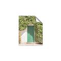 Picture of Green Door with Lush Leaves _GroupedProduct_Rectangle_Portrait_Photography _GroupedProduct_Rectangle_Portrait_Unframed_Print_Only_