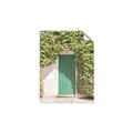 Picture of Green Door with Lush Leaves _GroupedProduct_Rectangle_Portrait_Photography _GroupedProduct_Rectangle_Portrait_Unframed_Print_Only_