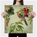 Picture of Tangerine Vintage Bird _GroupedProduct_Square_Canvas_