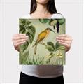 Picture of Yellow Nostalgic Tropical Birds _GroupedProduct_Square_Canvas_