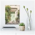 Picture of Pastel Green Door in Spring _GroupedProduct_Rectangle_Portrait_Photography _GroupedProduct_Rectangle_Portrait_Canvas_