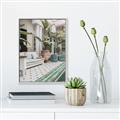 Picture of Green Hotel Pool _GroupedProduct_Rectangle_Portrait_Photography _GroupedProduct_Rectangle_Portrait_Canvas_Framed_