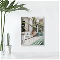 Picture of Green Hotel Pool _GroupedProduct_Rectangle_Portrait_Photography _GroupedProduct_Rectangle_Portrait_Canvas_Framed_