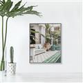 Picture of Green Hotel Pool _GroupedProduct_Rectangle_Portrait_Photography _GroupedProduct_Rectangle_Portrait_Canvas_Framed_