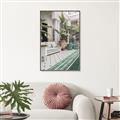 Picture of Green Hotel Pool _GroupedProduct_Rectangle_Portrait_Photography _GroupedProduct_Rectangle_Portrait_Canvas_Framed_