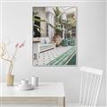 Picture of Green Hotel Pool _GroupedProduct_Rectangle_Portrait_Photography _GroupedProduct_Rectangle_Portrait_Canvas_Framed_