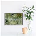 Picture of Vincent Van Gogh's River Bank In Springtime (1887) _GroupedProduct_Rectangle_Landscape_Canvas_Framed_
