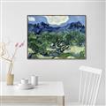 Picture of Vincent Van Gogh's Olive Trees With the Alpilles (1889) _GroupedProduct_Rectangle_Landscape_Canvas_Framed_