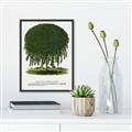 Picture of Kilmarnock Weeping Willow Tree Lithograph _GroupedProduct_Rectangle_Portrait_Canvas_Framed_