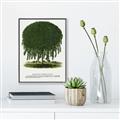 Picture of Kilmarnock Weeping Willow Tree Lithograph _GroupedProduct_Rectangle_Portrait_Canvas_Framed_