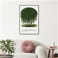 Picture of Kilmarnock Weeping Willow Tree Lithograph _GroupedProduct_Rectangle_Portrait_Canvas_Framed_