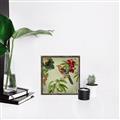 Picture of Tangerine Vintage Bird _GroupedProduct_Square_Canvas_Framed_