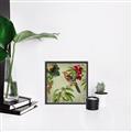 Picture of Tangerine Vintage Bird _GroupedProduct_Square_Canvas_Framed_