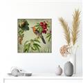 Picture of Tangerine Vintage Bird _GroupedProduct_Square_Canvas_Framed_
