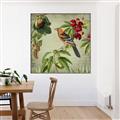 Picture of Tangerine Vintage Bird _GroupedProduct_Square_Canvas_Framed_
