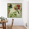 Picture of Tangerine Vintage Bird _GroupedProduct_Square_Canvas_Framed_