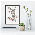 Picture of Vintage Tree Sparrow _GroupedProduct_Rectangle_Portrait_Canvas_Framed_