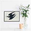 Picture of Vintage Black Sooty Tern _GroupedProduct_Rectangle_Landscape_Canvas_Framed_