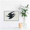 Picture of Vintage Black Sooty Tern _GroupedProduct_Rectangle_Landscape_Canvas_Framed_