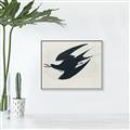 Picture of Vintage Black Sooty Tern _GroupedProduct_Rectangle_Landscape_Canvas_Framed_