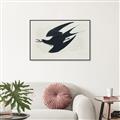 Picture of Vintage Black Sooty Tern _GroupedProduct_Rectangle_Landscape_Canvas_Framed_